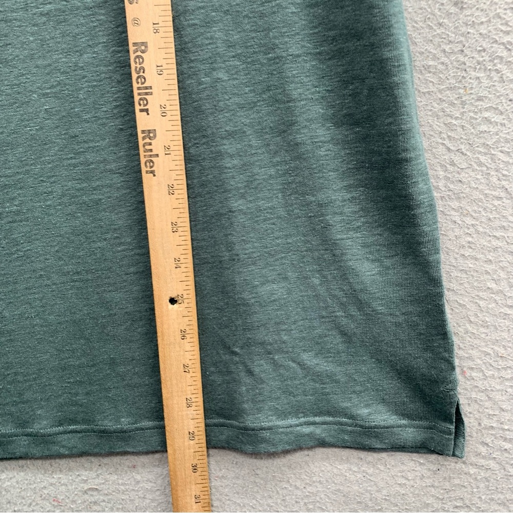 Bonobos Linen Polo Shirt Sage Green Solid Pullover V-Neck Collared Men’s Size XL - Picture 4 of 9